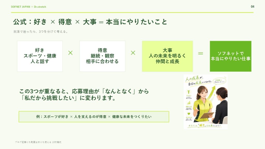 好き得意大事から自分に合う仕事を考える