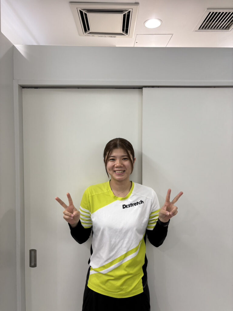 Dr.stretch秋津店で働く5年目アドバンストレーナーの小澤さん