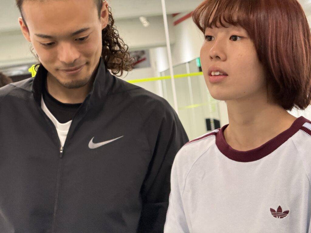 Dr.stretch調布店での接客の様子